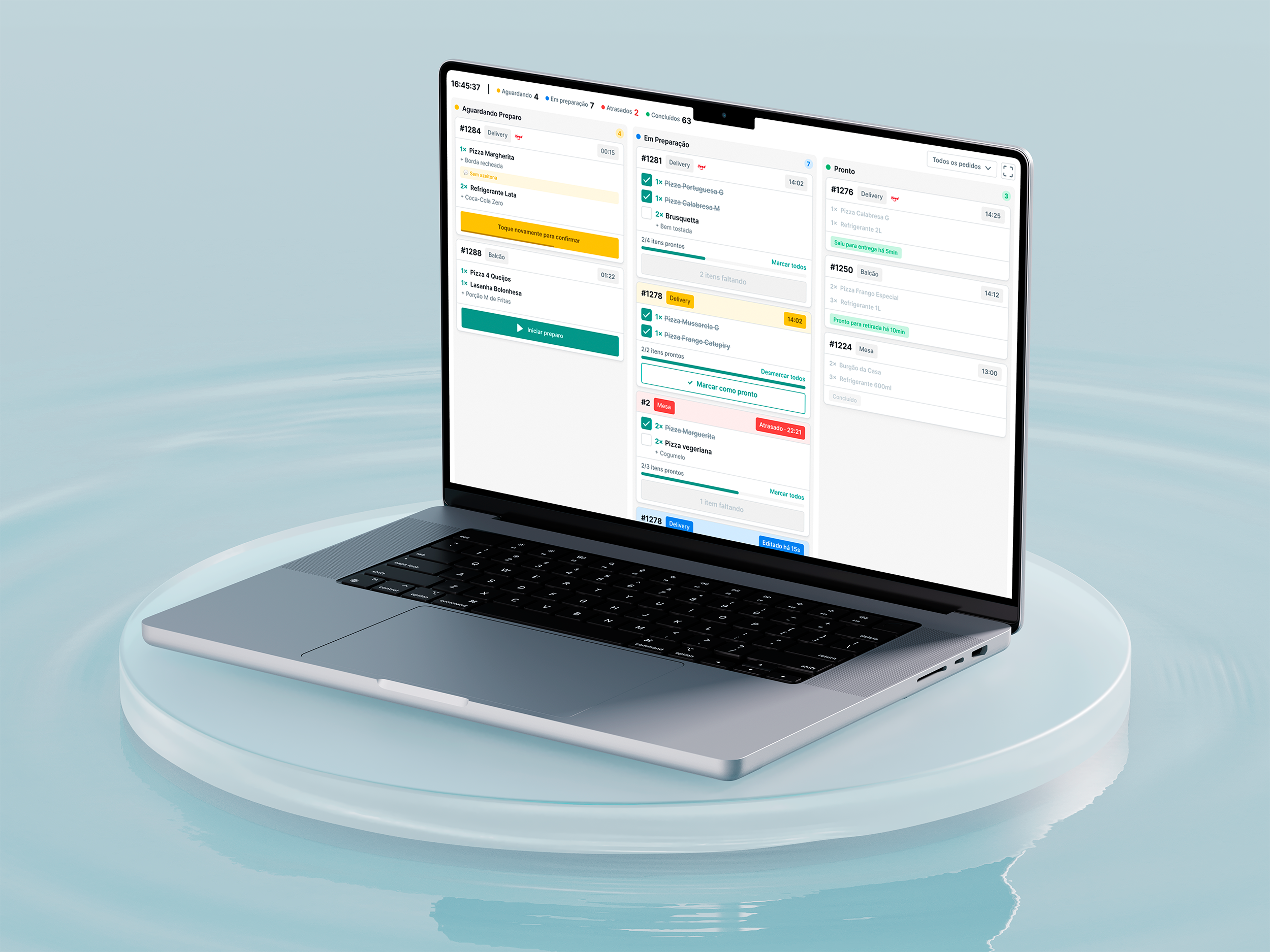 Gestor de Pedidos interface