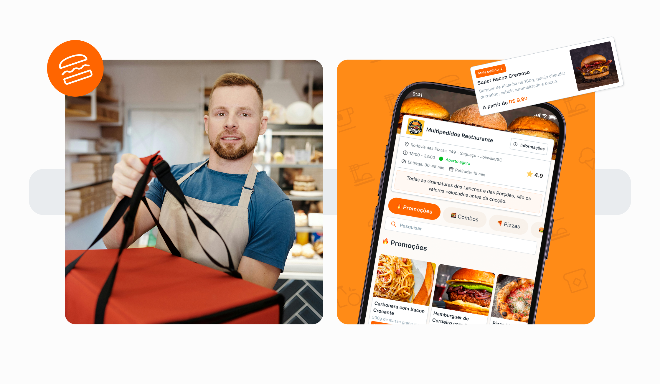 Pedir.Delivery product screens